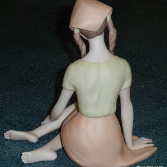 Laszio Ispanky Repose Girl In Orange Dress Collectible Figurine - CHRISTMAS GIFT - Picture 6 of 9